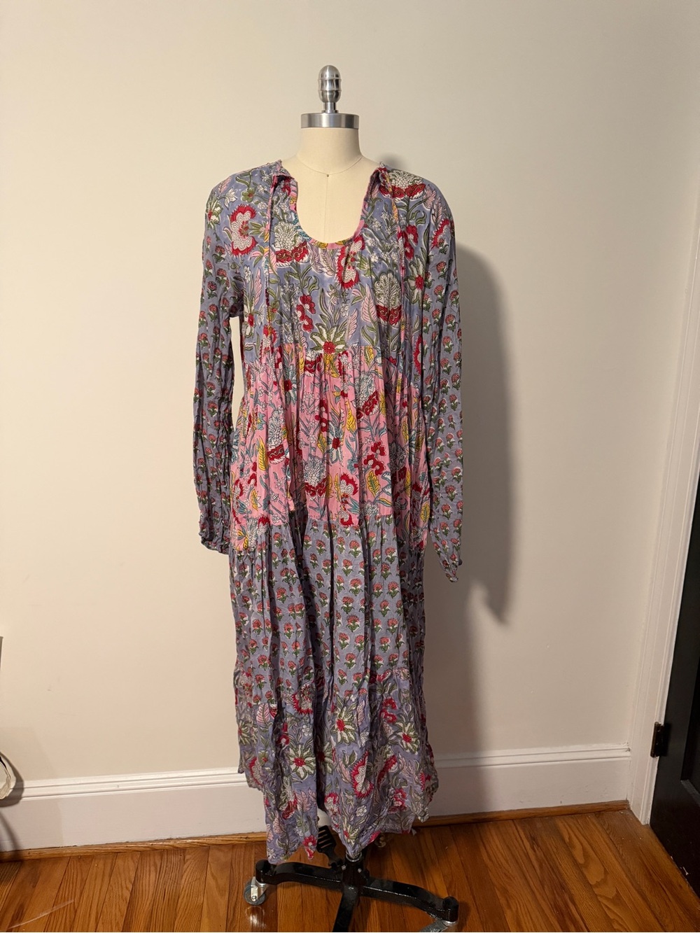 Boho Floral Tiered Maxi Dress